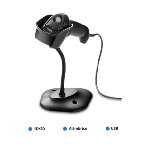 Serie DS2200 | Modelo DS2208-SR BLACK C/Base (Alambrico)